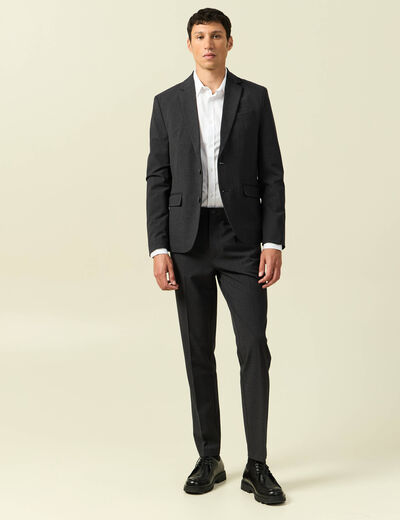 Pantalon chino droit longueur 32 noir homme