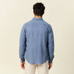 Chemise manches longues bleu foncé homme