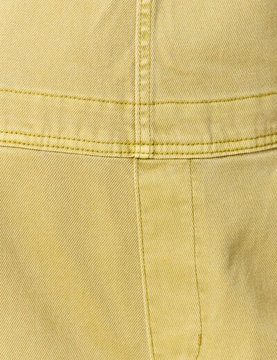 Salopette en jean vert olive femme