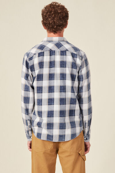 Chemise manches longues ecru homme