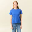T-shirt manches courtes bleu electrique femme