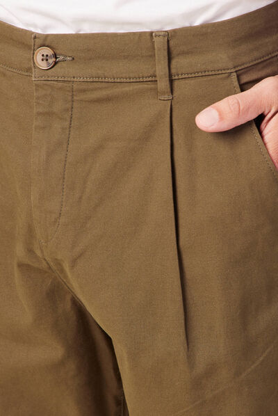 Pantalon chino taupe homme