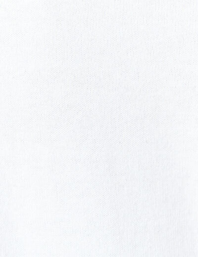 Gilet manches longues boutonné blanc femme