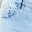 Jeans large longueur 32 en coton denim bleach homme