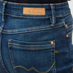 Jeans slim taille haute denim brut femme