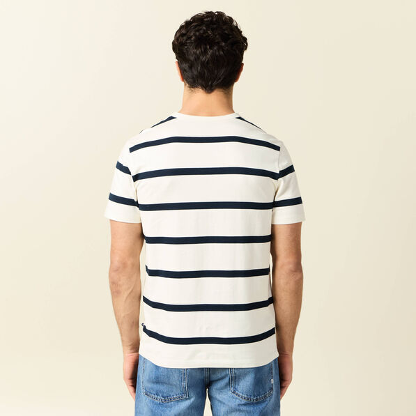 t shirt manches courtes ecru homme T-shirt manches courtes ecru homme