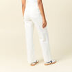 Jeans large éco-responsable denim blanc femme