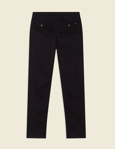 Pantalon slim Instinct chino noir homme