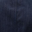 Gilet en jeans sans manches col rond denim brut femme