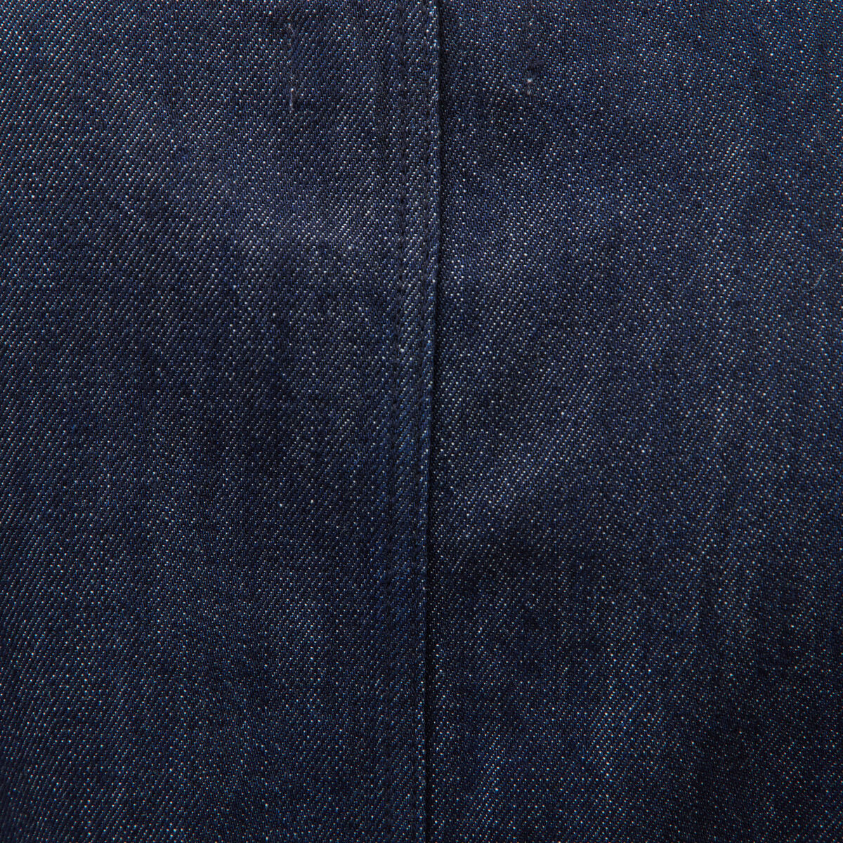 Gilet en jeans sans manches col rond denim brut femme