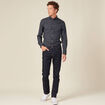 Chemise éco-responsable bleu marine homme