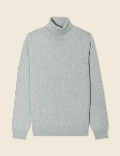 Pull manches longues gris foncé homme