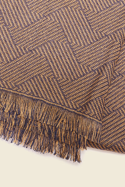 Foulard jaune moutarde homme