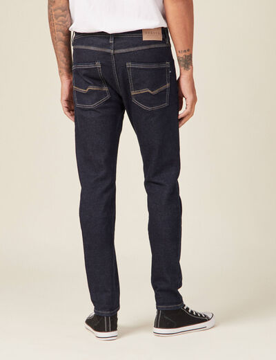 Jeans homme slim effet used denim brut clean homme