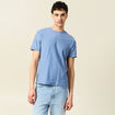 T-shirt manches courtes bleu gris homme