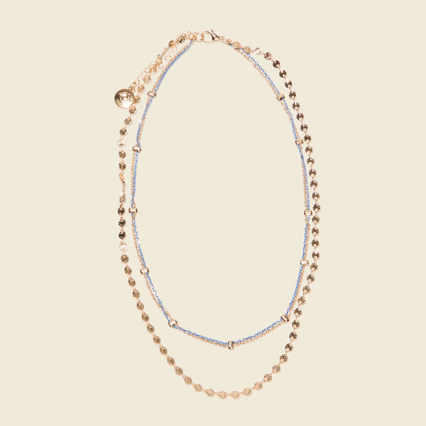 collier multirangs couleur or femme Collier multirangs couleur or femme