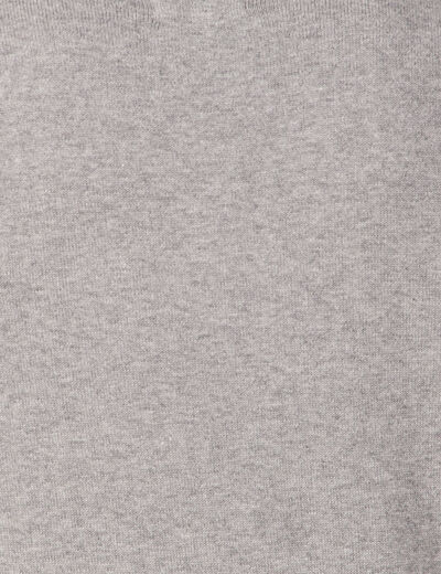 Pull manches longues gris foncé homme