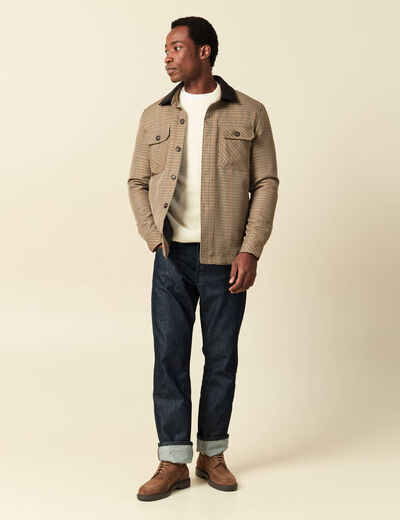 Pull manches longues fabriqu&eacute; en France ecru homme