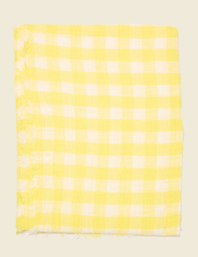Foulard jaune citron femme