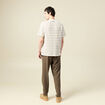 T-shirt ample en coton col rond beige fonce homme