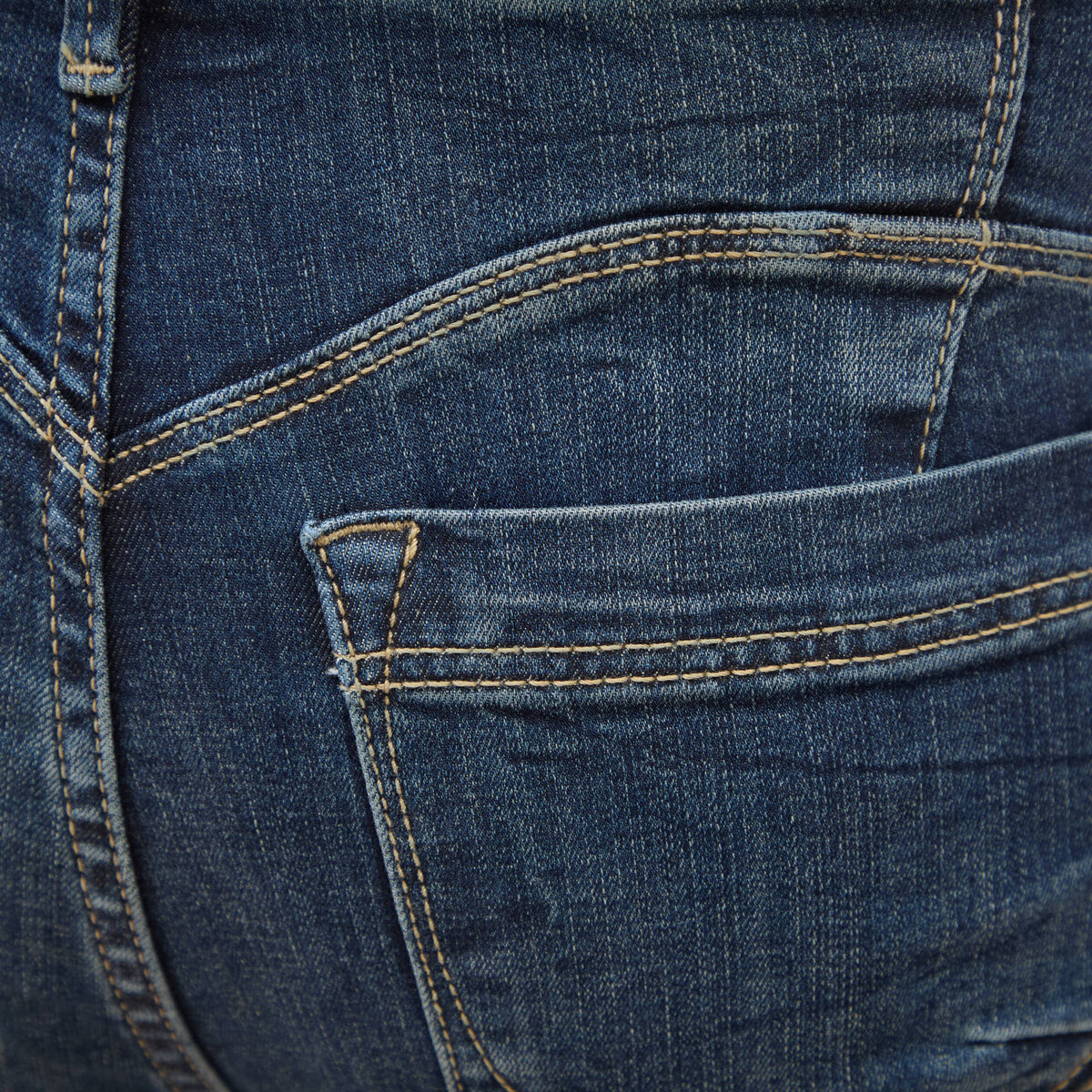 Jeans skinny push-up taille standard denim brut femme