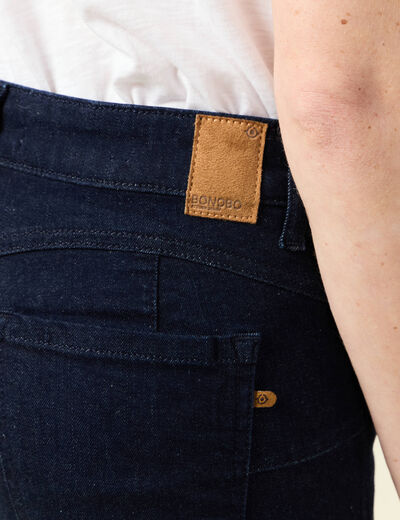 Jeans bootcut 5 poches denim brut femme
