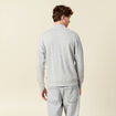 Sweat manches longues brod&eacute; gris homme