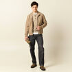 Polo manches longues gris homme