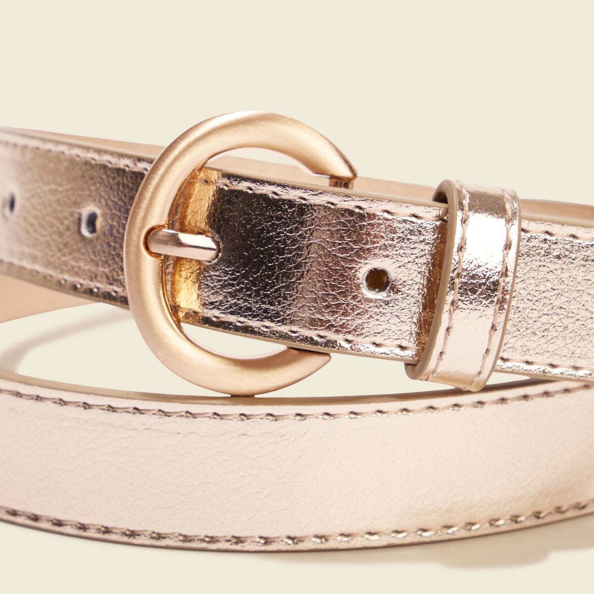 Ceinture irisée couleur or femme