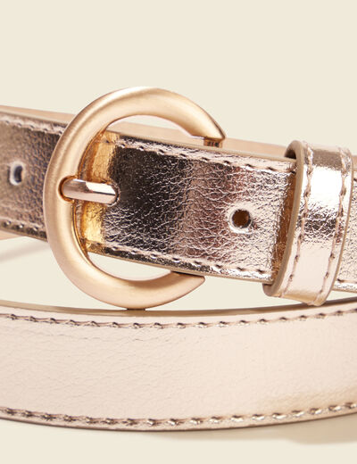 Ceinture irisée couleur or femme