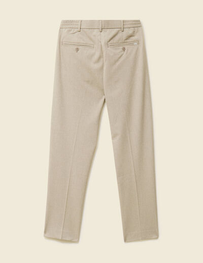 Pantalon droit longueur 32 taupe homme