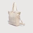 Sac bandouli&egrave;re en coton doubl&eacute; multicolore femme