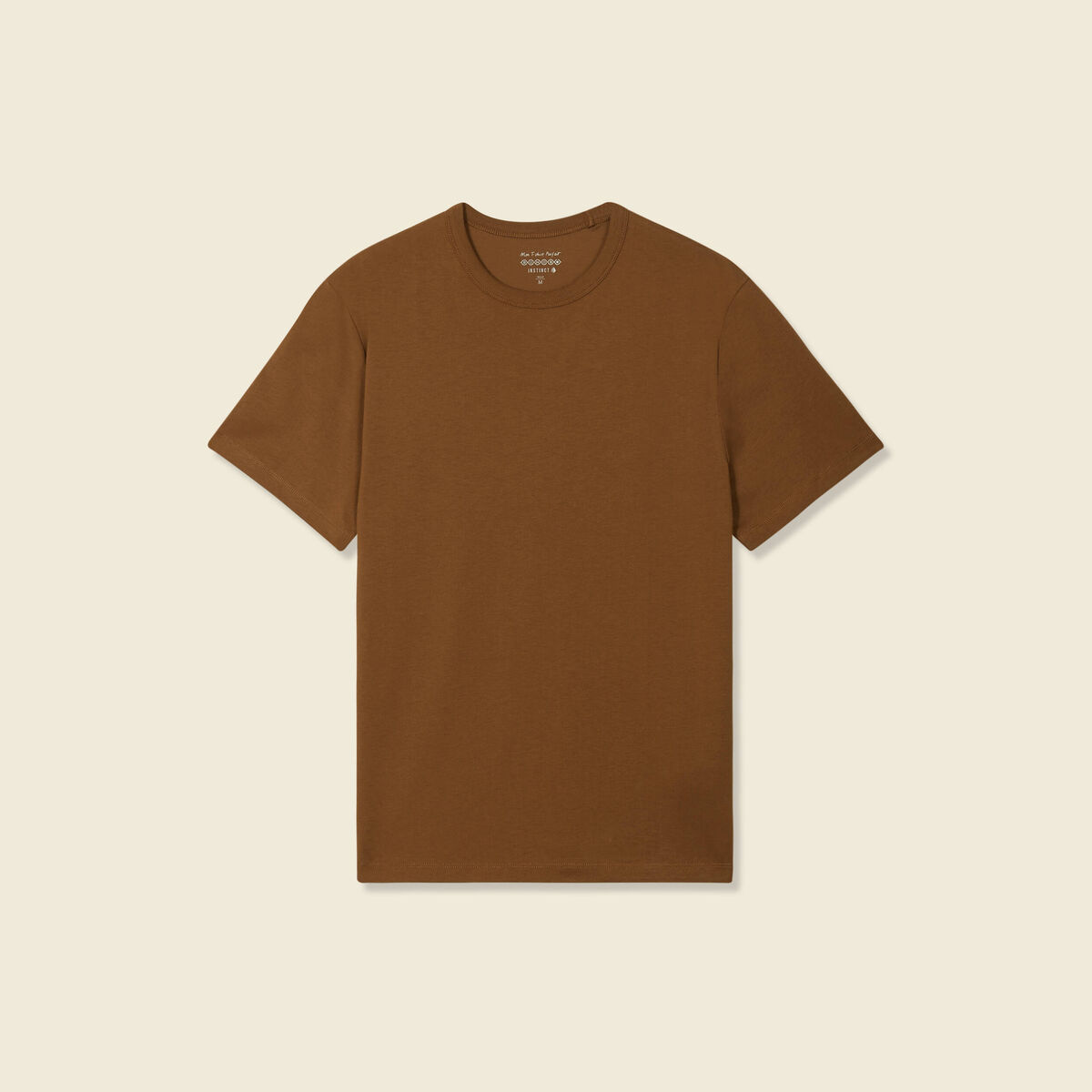 T-shirt éco-responsable marron homme