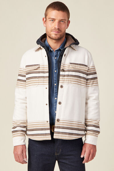 Surchemise éco-responsable ecru homme