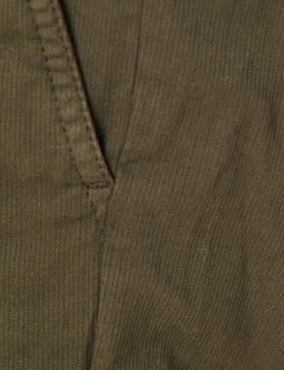 Bermuda droit velours gris foncé homme