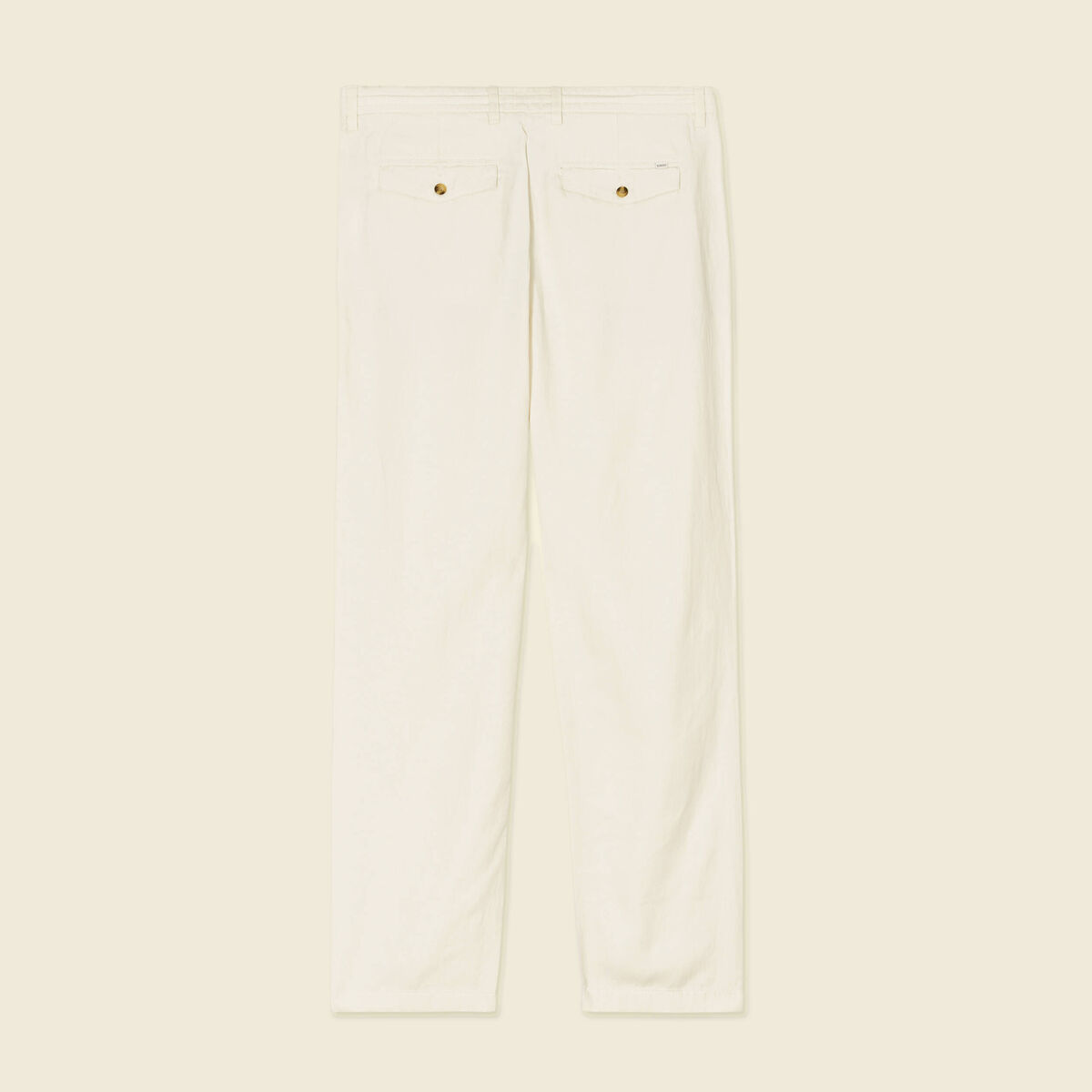 Pantalon chino straight ecru homme