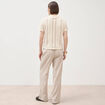 Polo ajust&eacute; manches courtes dentelle ivoire femme