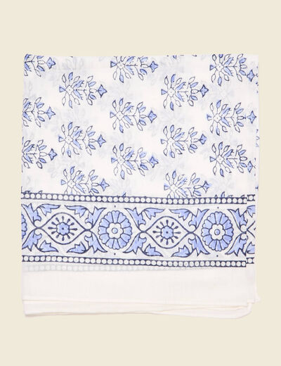 Foulard bleu femme