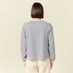 T-shirt manches longues ecru femme