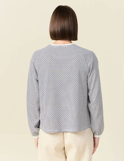 T-shirt manches longues ecru femme