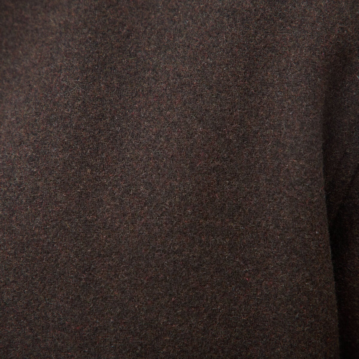 Veste oversize courte col classique marron homme