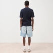 Polo manches courtes bleu marine homme