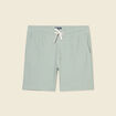 Short droit avec cordon vert olive homme