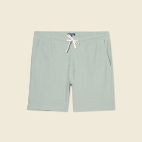 Short droit avec cordon vert olive homme