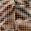 Pantalon barrel bas resserr&eacute; &agrave; carreaux ficelle femme
