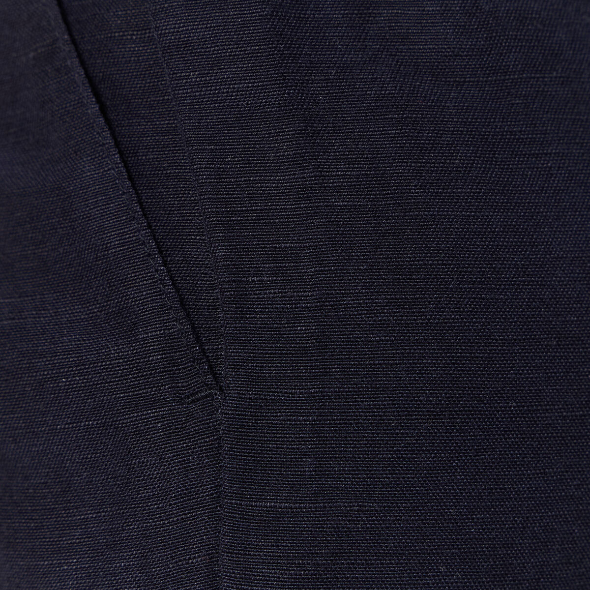 Pantalon large à pinces bleu foncé femme