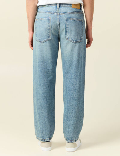 Jeans large relaxed denim dirty homme