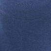 Sweat col rond manches longues en coton bleu marine homme