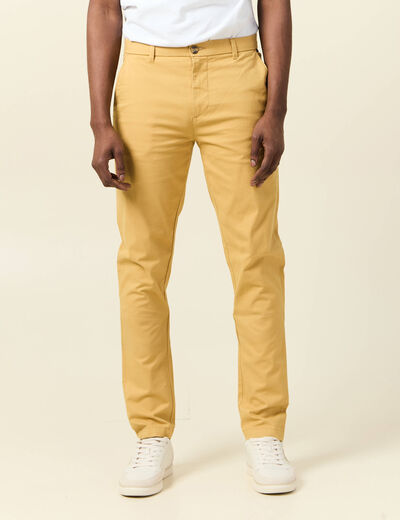 Pantalon slim Instinct chino beige homme