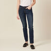 Jeans slim denim brut femme